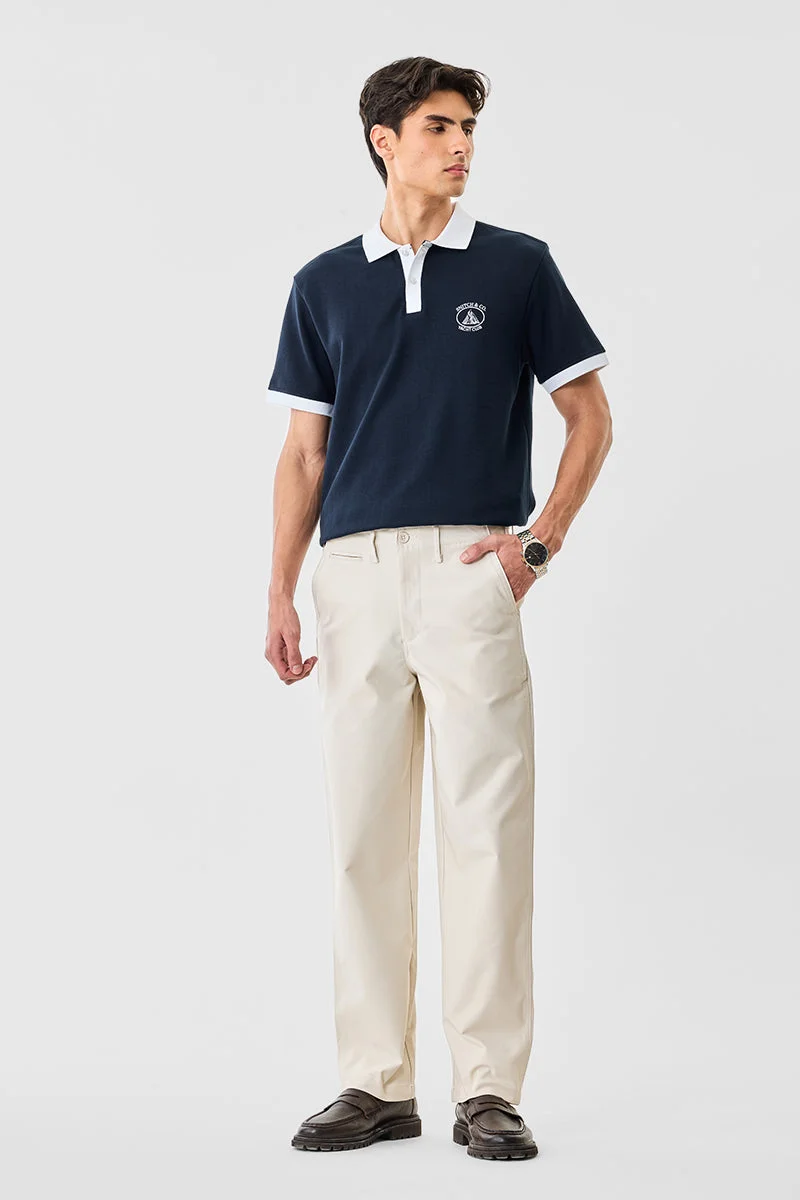 SNITCH بنطلون واسع كريمي