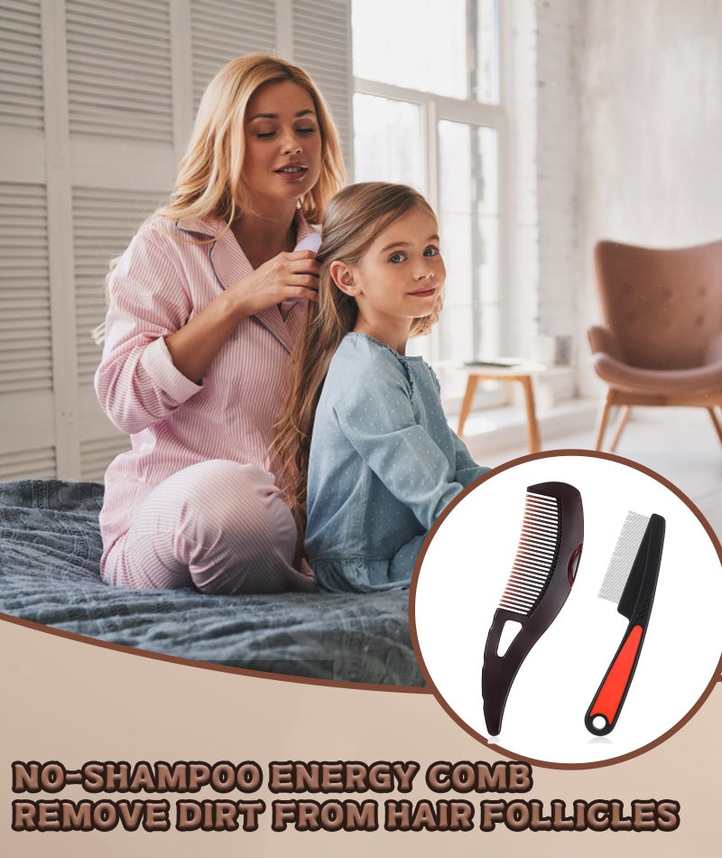 INIMAGINE 2 Pcs Dandruff Remover Comb, Dandruff Comb, Easy to Carry Comb Scalp Cleaning Comb Dandruff Healthy Scalp Energy Massage Comb Suitable for Both Men and Women ﻿ - Image 5