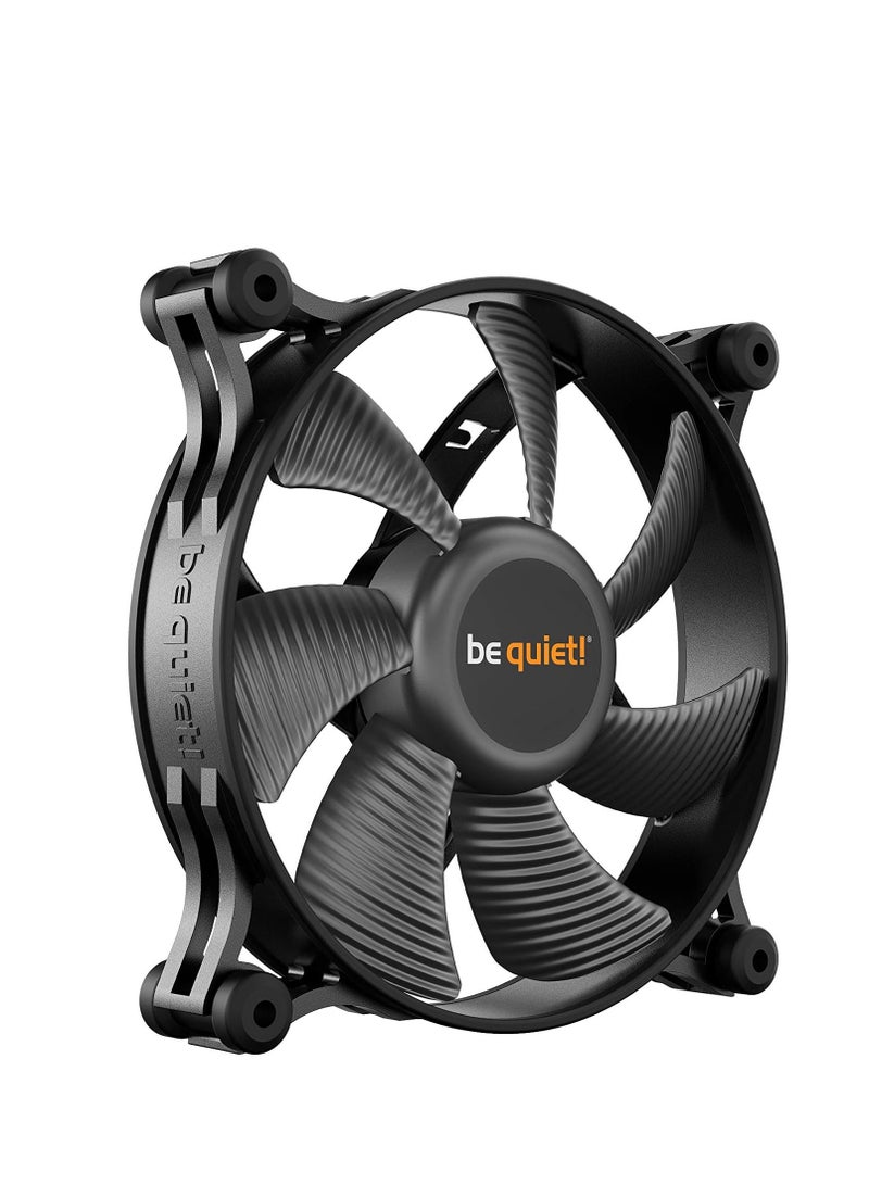 be quiet! be quiet! Shadow Wings 2 120mm PWM Silent Low Noise Cooling Fan | Low Noise Operation | Rubber Fan Frame | Designed in Germany | Black | BL085  - Image 1