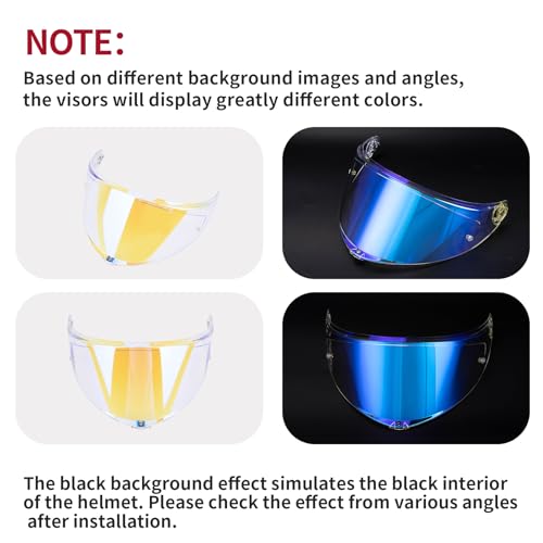 psler Helmet Visor for K6 K6s - K6 K6 s Visor Helmet Face Shield Helmet Accessories Replacement for K6 K6s,Transparent Blue - Image 2