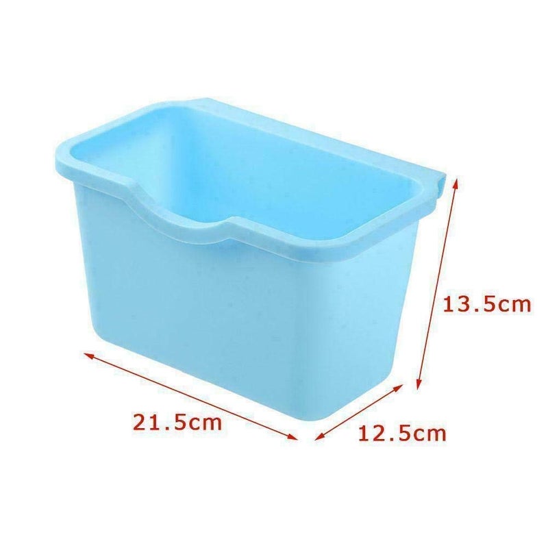 SHOPOLIFE Small Garbage Holder Stand for Car Kitchen Sink || Cabinet Drawer Hanging Vegetable Fruits Waste Bin || Bathroom Cosmetic Makeup Organizer Toiletry Box for Women & Men (1 Pc - Multicolor)  - Image 2