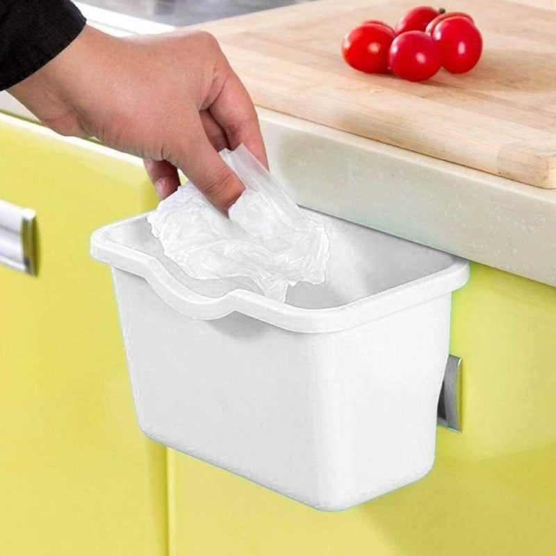 SHOPOLIFE Small Garbage Holder Stand for Car Kitchen Sink || Cabinet Drawer Hanging Vegetable Fruits Waste Bin || Bathroom Cosmetic Makeup Organizer Toiletry Box for Women & Men (1 Pc - Multicolor)  - Image 5
