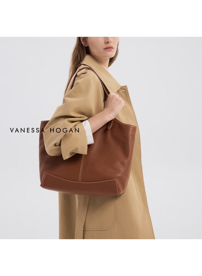 Vanessa Hogan Vh Women's Handbag, New Year Gift, Kite Tote Bag, Lightweight And Spacious, Commuter-ready, Top-grain Leather, Shoulder Bag - Image 1