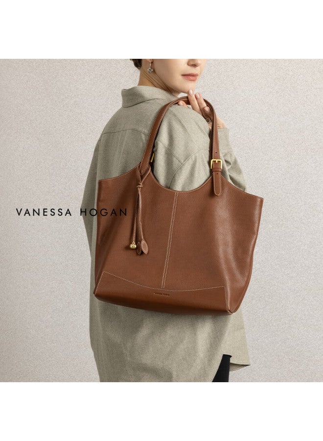 Vanessa Hogan Vh Women's Handbag, New Year Gift, Kite Tote Bag, Lightweight And Spacious, Commuter-ready, Top-grain Leather, Shoulder Bag - Image 4