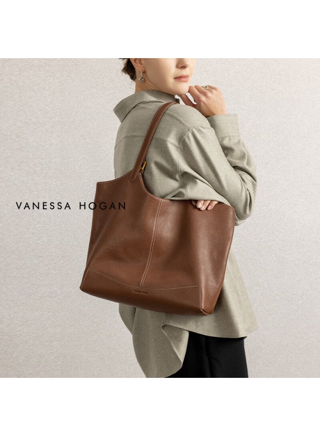 Vanessa Hogan Vh Women's Handbag, New Year Gift, Kite Tote Bag, Lightweight And Spacious, Commuter-ready, Top-grain Leather, Shoulder Bag - Image 2
