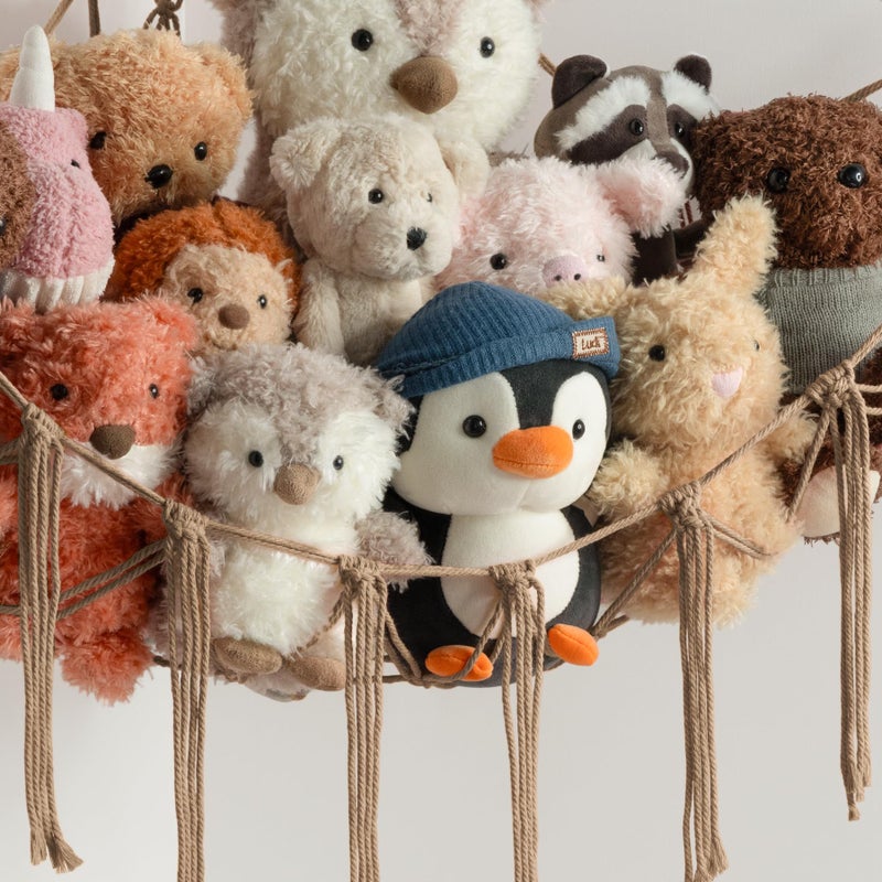 mirolam Stuffed Animal Storage Hammock or Net Corner - Large Toy Hammock Net for Stuffed Animals Room Decor - Cute Stuff Animal Organizer Plush Holder - Kids Baby Nursery Essentials Wall Bedroom Home Decor - Image 5