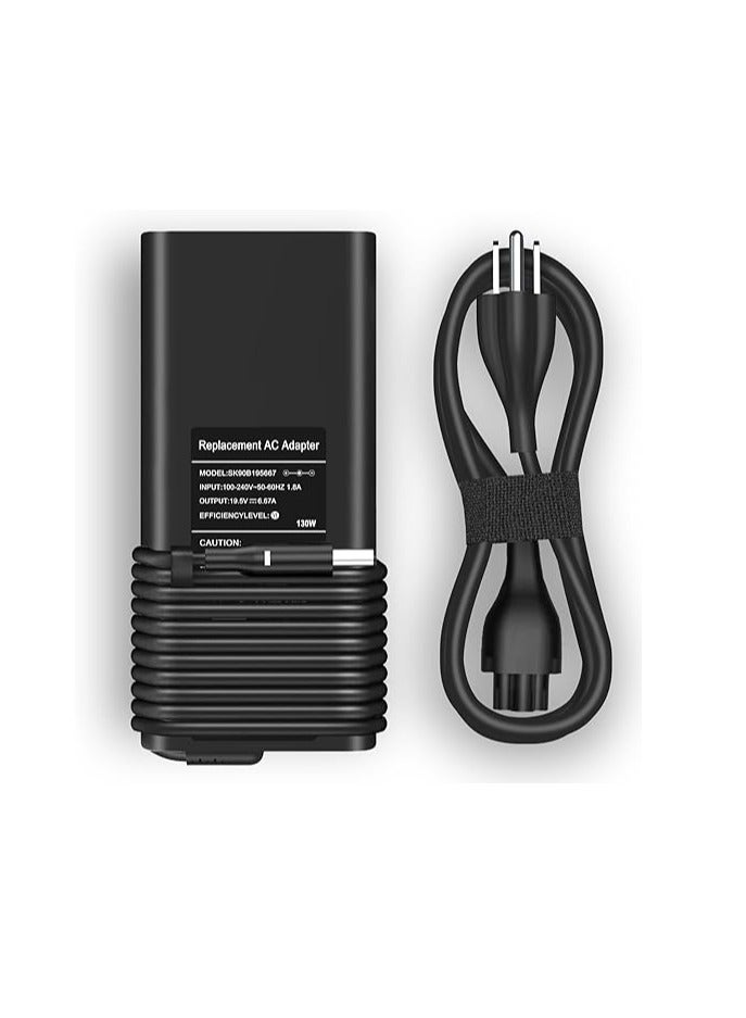 شاحن لاب توب 130 وات – قوي وآمن – متوافق مع سلسلة XPS وPrecision - Image 1