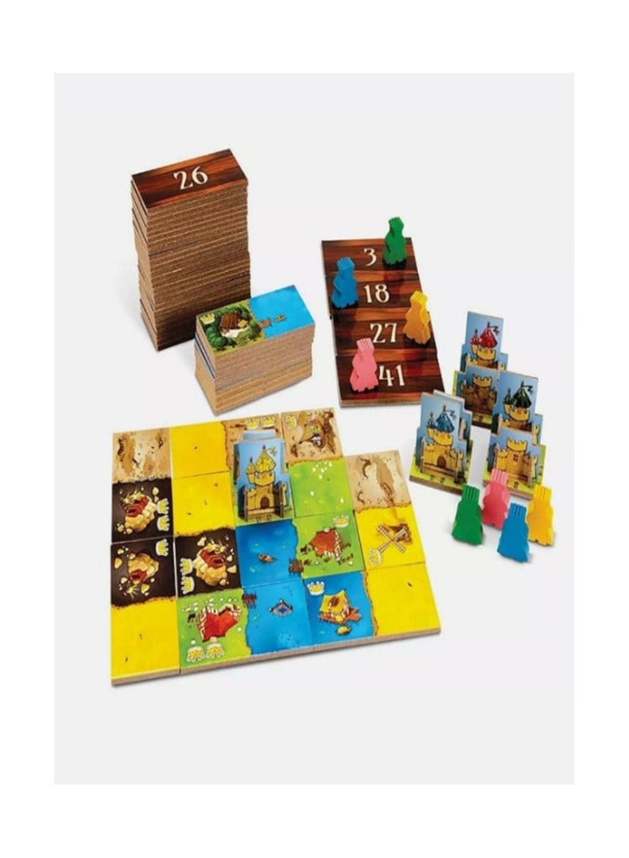 كينغدومينو - لعبة لوحية (2 - 4) لاعبين ابنِ مملكة بتضاريس متنوعة على بلاطات على شكل دومينو في هذه اللعبة العائلية السريعة. - Image 2