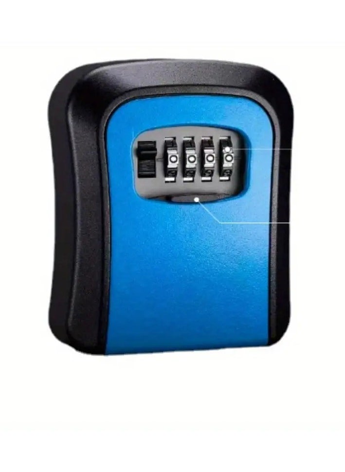 Real A Small Storage Box Fixed to the Wall with Secret Numbers, a Small Safe for Keys and Personal Supplies, for the Garage, Home and Office, Made of Durable PVC  - Image 3