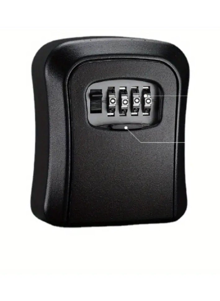Real A Small Storage Box Fixed to the Wall with Secret Numbers, a Small Safe for Keys and Personal Supplies, for the Garage, Home and Office, Made of Durable PVC  - Image 2