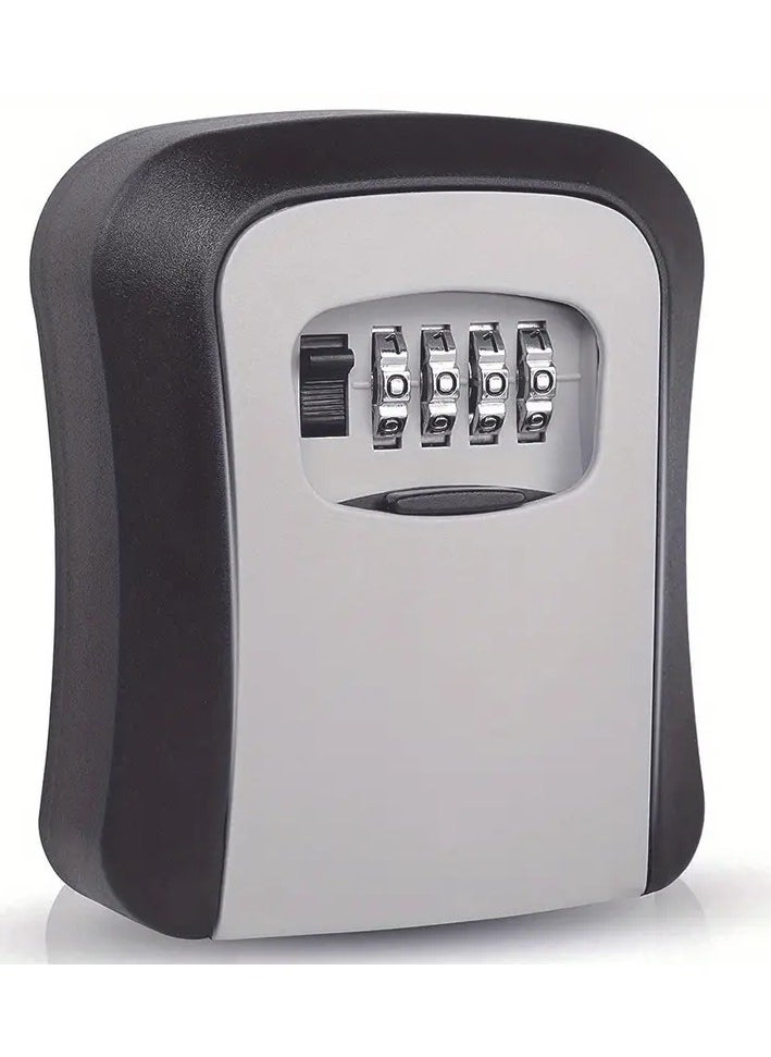Real A Small Storage Box Fixed to the Wall with Secret Numbers, a Small Safe for Keys and Personal Supplies, for the Garage, Home and Office, Made of Durable PVC  - Image 1