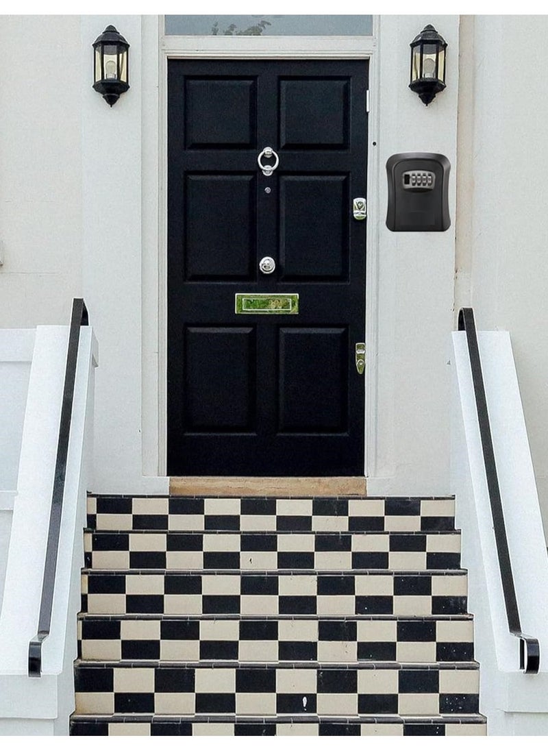 A Small Storage Box Fixed to the Wall with Secret Numbers, a Small Safe for Keys and Personal Supplies, for the Garage, Home and Office, Made of Durable PVC