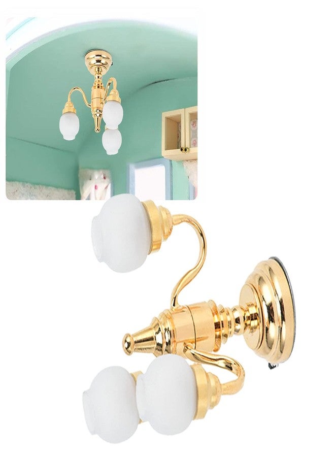 Tnfeeon Desk Lamp, Plastic Dollhouse Lamp LED for Decoration for Miniature Dollhouse - Image 3