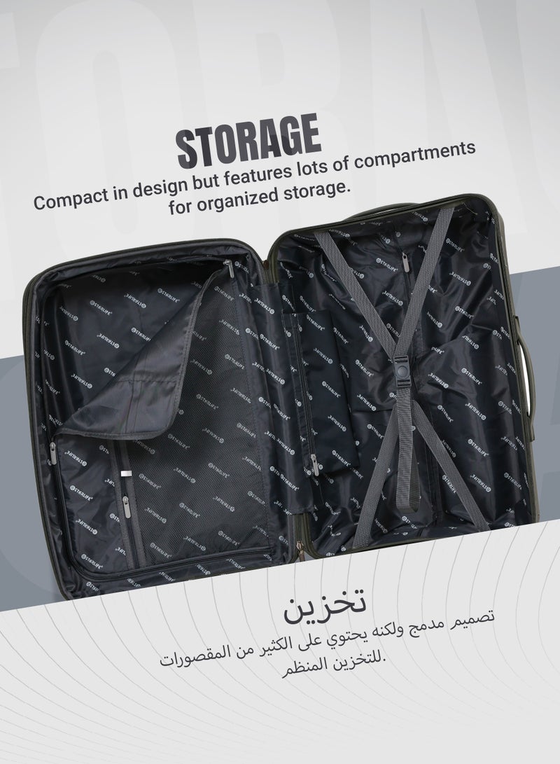 STARLIFE Luggage Set 3 Pieces PP Hard Side Bag 360 Degree Spinner Wheels Trolley Luggage Set With TSA Lock 20/24/28 Inches - Image 4