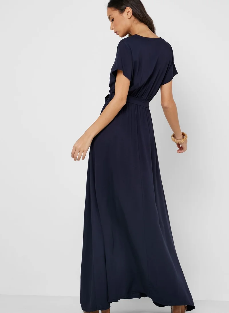 Ginger Wrap Front Maxi Dress