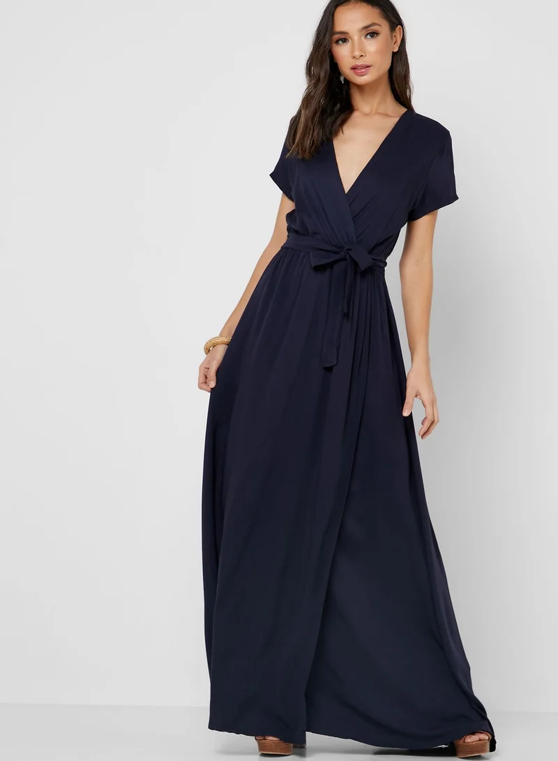 Ginger Wrap Front Maxi Dress
