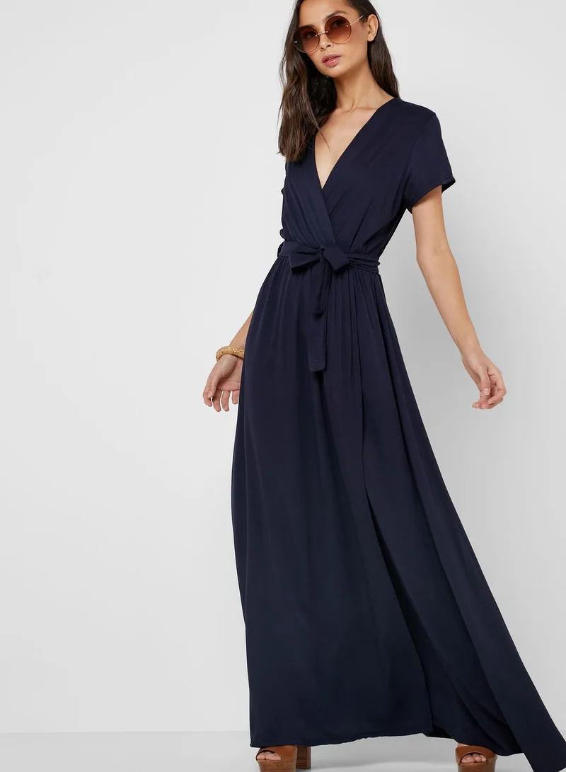Ginger Wrap Front Maxi Dress