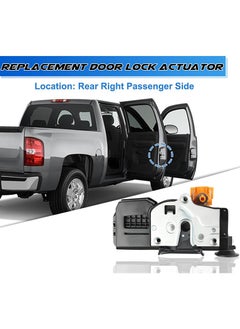 TLAXCA Rear Right Passenger Side Door Lock Latch Actuator Motor Replacement 931-109 for 2007-2009 Chevy Silverado Suburban Tahoe Avalanche GMC Sierra Yukon XL 1500 2500 Cadillac Escalade ESV EXT 2007-2009  - Image 2
