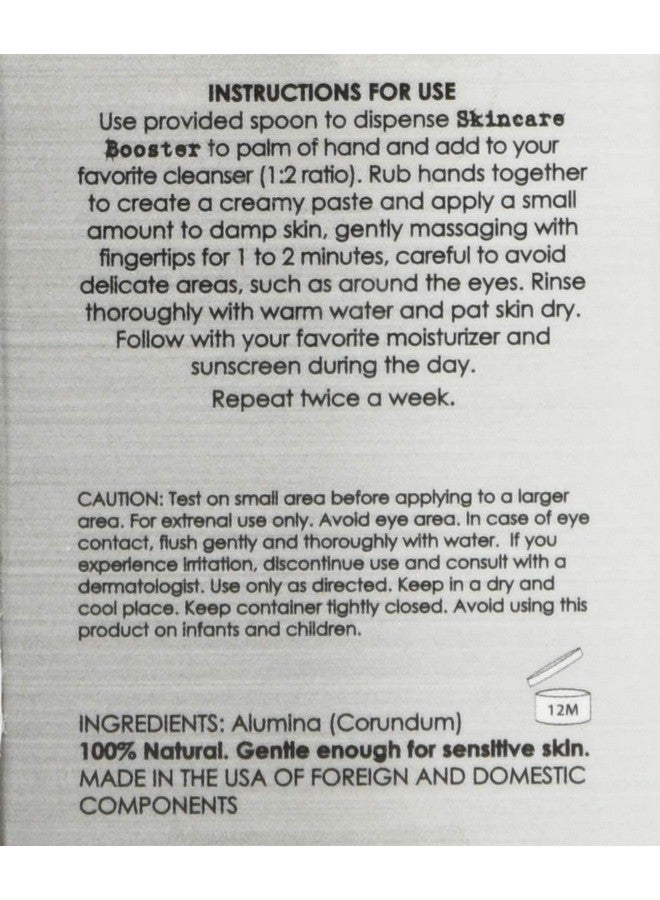 Microdermabrasion Crystals Diy Facial Scrub. Natural Face Exfoliator For Dull Or Dry Skin Improves Scars Blackheads Pore Size Wrinkles Blemishes & Skin Texture 4 Oz. / 113 Gr.