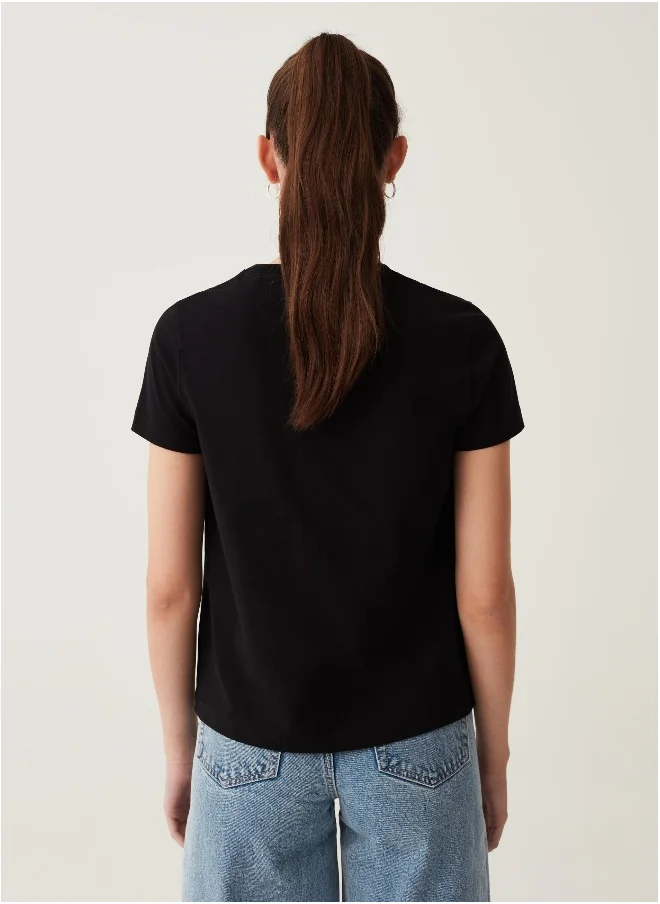 Ovs Ovs 100Th Anniversary Cotton T-Shirt