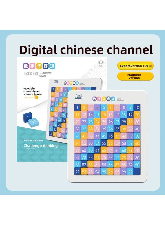 New Huarong Road Three Kingdoms Digital Magnetic Sliding Puzzle Primary School Children Boys And Girls Educational Toys Wholesale