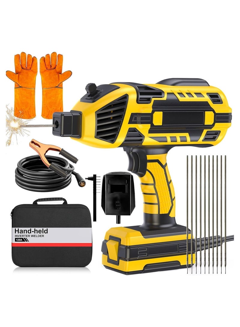 ZLH HITY Electric Welding Machine, 220V Portable Welder with IGBT Inverter 6 Variable Current Adjustment, Handheld ARC Welder with 10pcs Rods, Fits for - Image 1