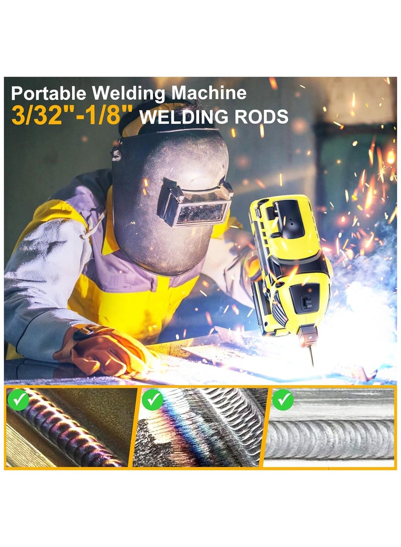 ZLH HITY Electric Welding Machine, 220V Portable Welder with IGBT Inverter 6 Variable Current Adjustment, Handheld ARC Welder with 10pcs Rods, Fits for - Image 3