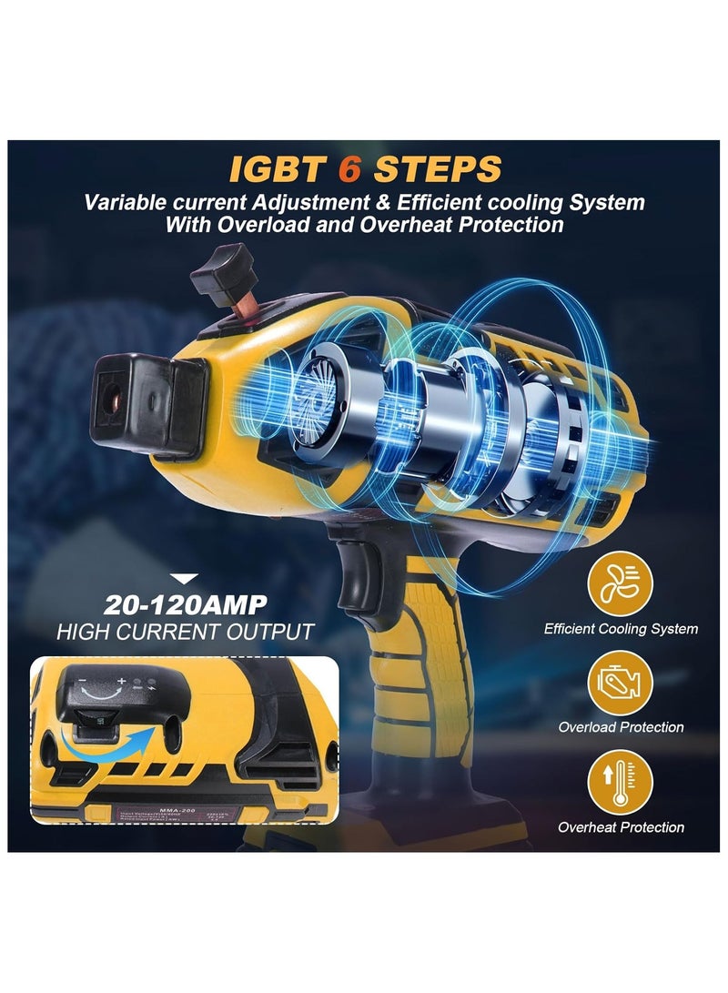 ZLH HITY Electric Welding Machine, 220V Portable Welder with IGBT Inverter 6 Variable Current Adjustment, Handheld ARC Welder with 10pcs Rods, Fits for - Image 2