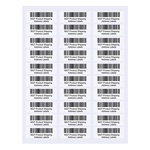 9527 Product 30 up 1 x 2-5/8 Sticker Labels Shipping Address Labels SKU Labels for Laser/Ink Jet Printer,100 Sheets,Total 3000 Labels - Image 4