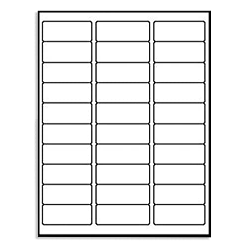 9527 Product 30 up 1 x 2-5/8 Sticker Labels Shipping Address Labels SKU Labels for Laser/Ink Jet Printer,100 Sheets,Total 3000 Labels - Image 1