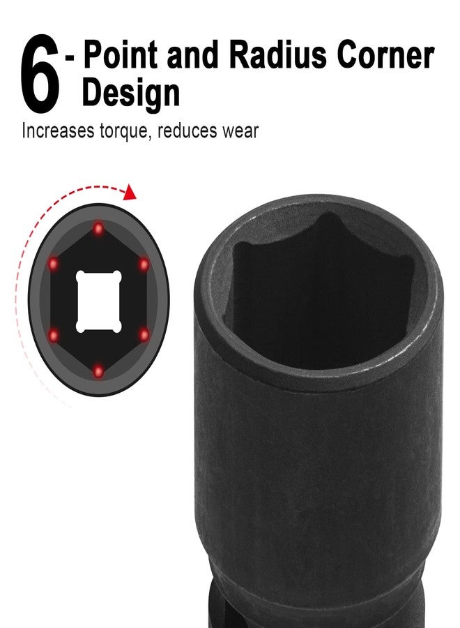 Jetech 1/2 Inch Drive 24mm Standard Impact Socket, Chrome Molybdenum Alloy Steel, 6-Point Design, Metric - Image 3