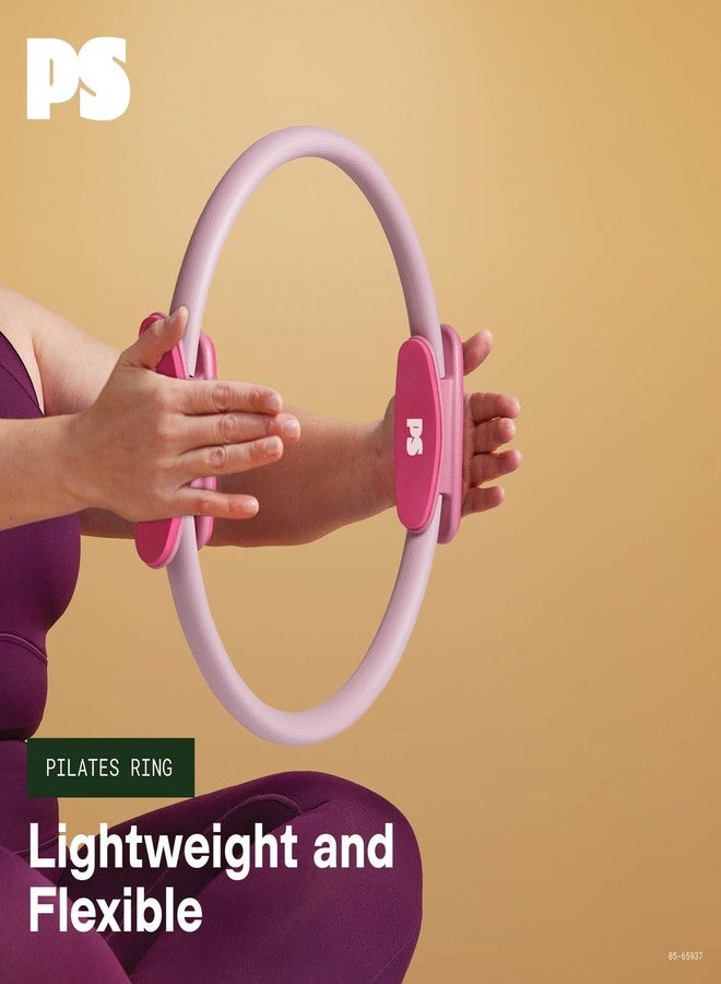 POPSUGAR Pilates Ring (15" Lilac/Berry), Dual-Grip Magic Circle Fitness Ring for Added Resistance, Tone, Sculpt & Strengthen Muscles, Pilates Ring Circle for Stretching & Home Gym Exercise - Image 3
