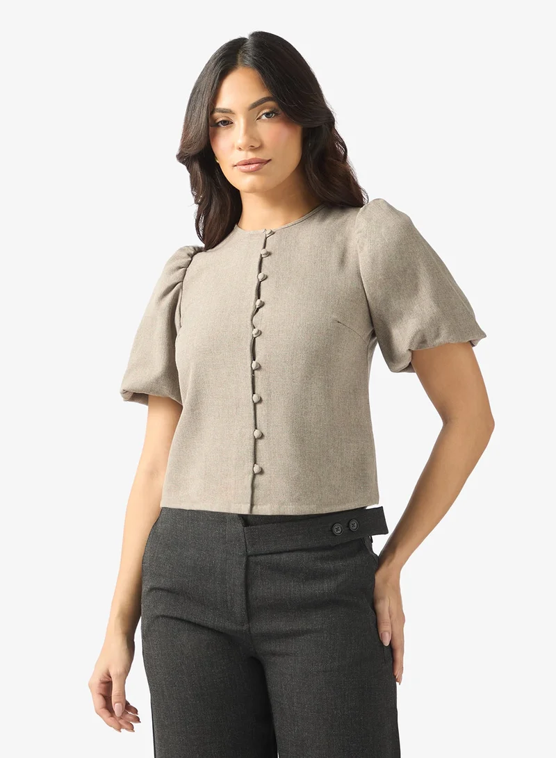 VERO MODA BESTIE PUFF SLEEVE TOP