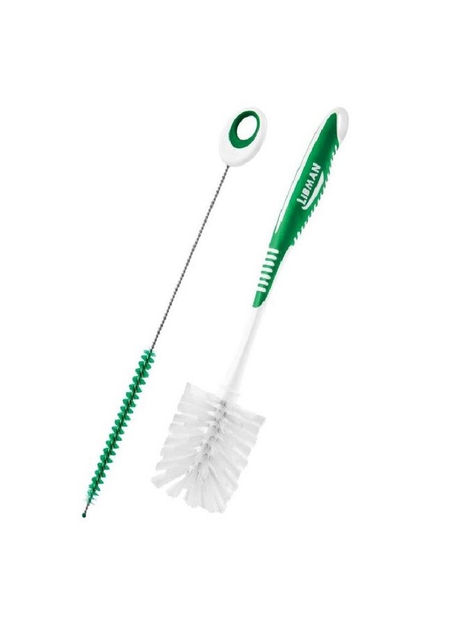 Libman 2.5 in. W Soft Bristle 6 in. Plastic/Rubber Handle Bottle and Straw Brush Set