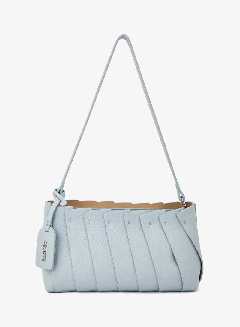 سيليست Textured Shoulder Bag With Strap Handle