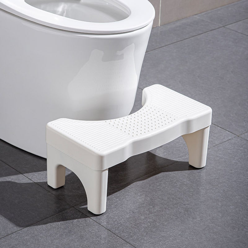 Generic Home Toilet Squatting Aid Anti-Slip Stool White 