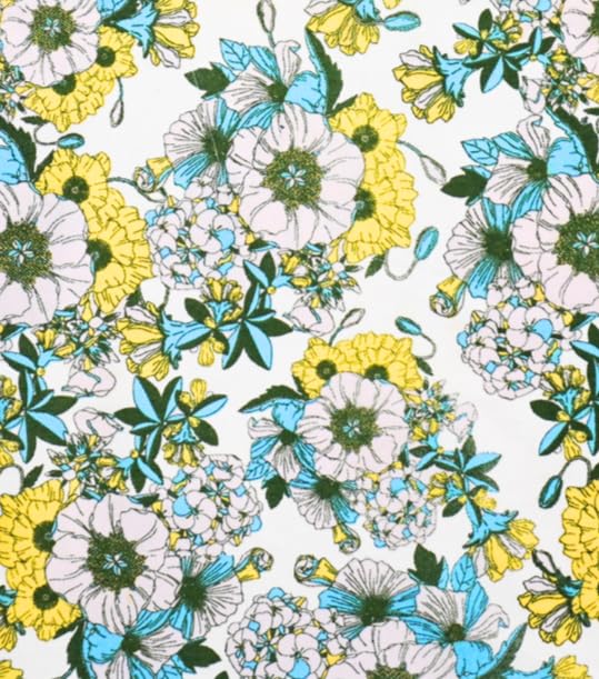 RUSTIQUE LINENS :Floral Yellow |100% Cotton Unisex Apron - Adjustable Neck Straps, Vibrant Print, Reinforced Stitching, Multipurpose & Deep Pocket - for Cooking,Catering,Gardening,Painting - Image 2