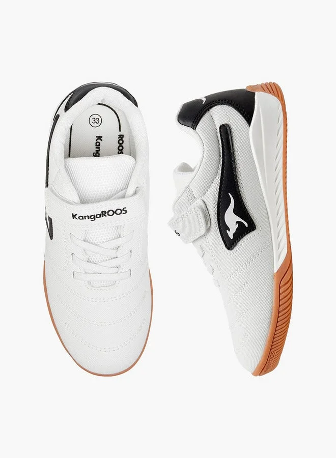 kangaROOS WHITE Boys' Logo Applique Shoes with Hook and Loop Closure for Men | Best Price UAE