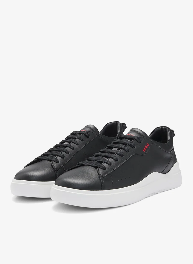 HUGO Cupsole trainers in smooth leather