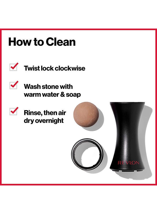 NIBEMINENT Oil-Absorbing Volcanic Roller Black 50g - Image 4