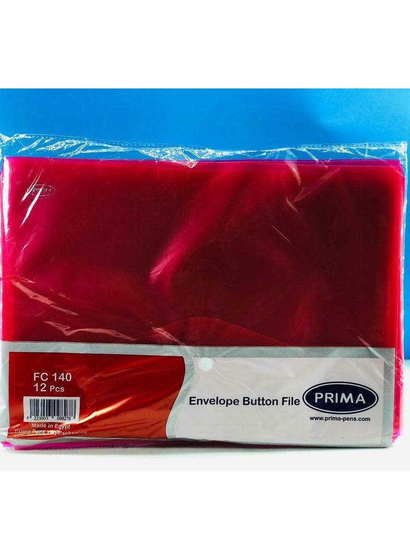 PRIMA capsule folder, 140g material, holds all your papers, including A4 colored paper, heavy material, bag: 12 pieces, red