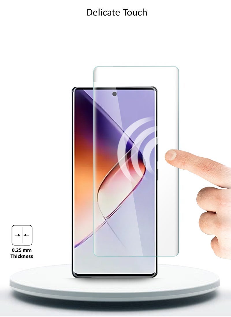 Raxoom Premium Curved Edges UV Full Glue Full Cover Tempered Glass Screen Protector for Infinix Note 40 Pro 5G 2024 â€“ 9H Hardness, Scratch Resistant, Bubble-Free, High Touch Sensitivity â€“ Clear - Image 5