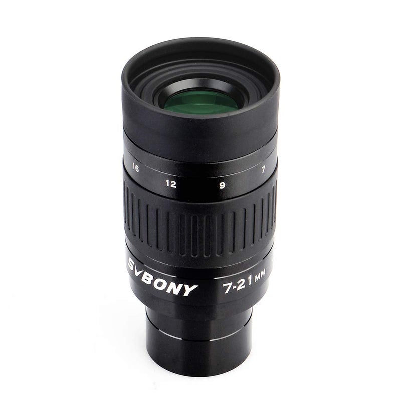 SVBONY SV135 Telescope Eyepiece 7 to 21mm 1.25 Inch Zoom Fully Multi Coated 6 Element 4 Group Lens Accessory for Astronomic Telescopes - Image 1