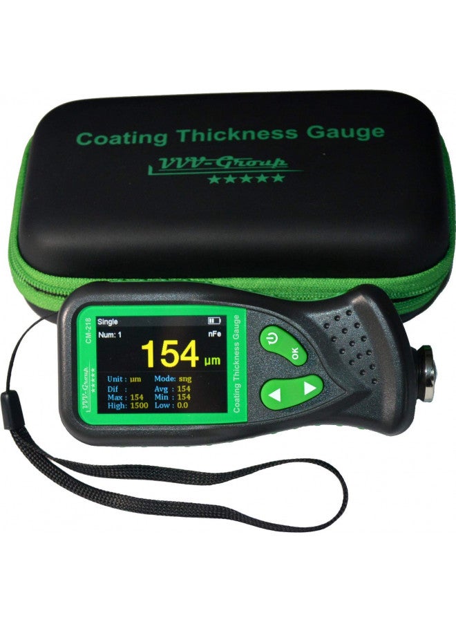 VVV-Group Digital Coating Thickness Gauge CM-218 Best Mil/Micron Paint Depth Meter for Car and Industrial (Resolution 0.01mils) - Image 1