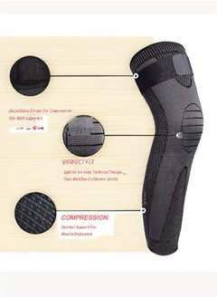 GNAFOTU Compression Leg Sleeves for Men and Women,Full Leg Protection for Sports, Arthritis, and Varicose Veins,Enhance Performance and Reduce Swelling,for Basketball, Cycling, Football,Mean size, suitable for 121-160kg  - Image 5