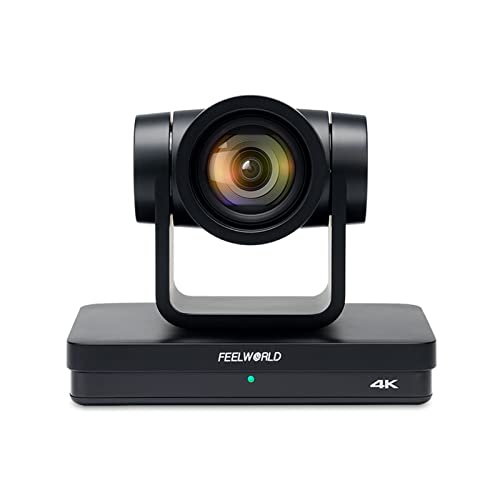 FEELWORLD UHD4K12X 4K PTZ Camera USB POE 12X Optical Pan Tilt Zoom AI Auto Tracking Fcous SDI HDMI IP Remote Control for Live Streaming Church Video Conference Teaching - Image 1