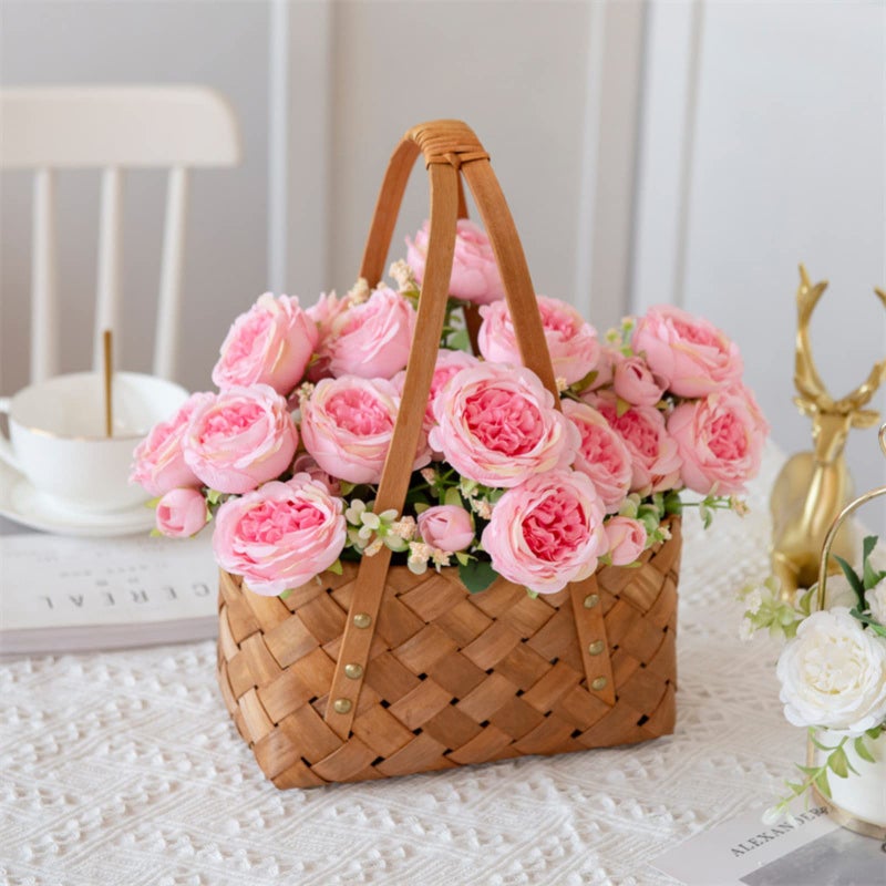 ASTRYAS Pink Artificial Flowers  3Pcs Peonies Artificial Flowers Fake Peony Bouquet for Decoration Faxus Peony Flowers Arrangements Table Centerpieces Wedding Bouquets for Party Home Decoration Indoor - Image 3