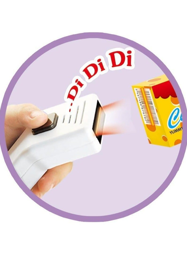 مجموعة العاب سوبر ماركت للاطفال - طاولة كاشير  وعربة  - الطول  82 سم - Image 4