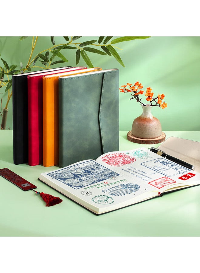 Longe Travel Stamp Collection Book Museum Stamp Album High-Value Blank Journal Nanjing Beijing Landmark Check-In Souvenir Book Forbidden City Tour Visit Notebook - Image 5