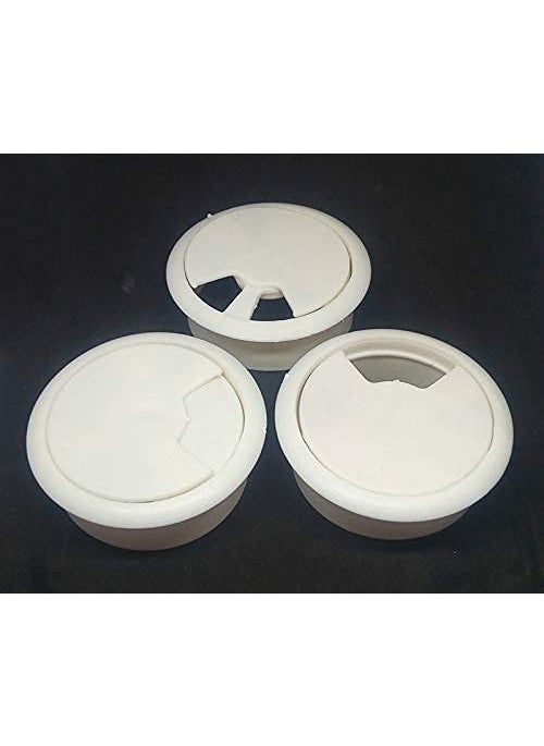 Generic Wire Manager Plastic 3 Pcs White  - Image 1
